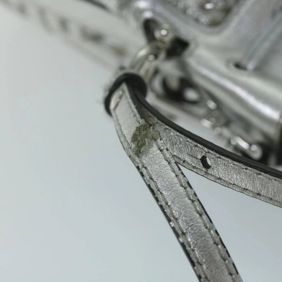 FENDI Zucca Canvas Montrezor Shoulder Bag Silver - Picture 9 of 16